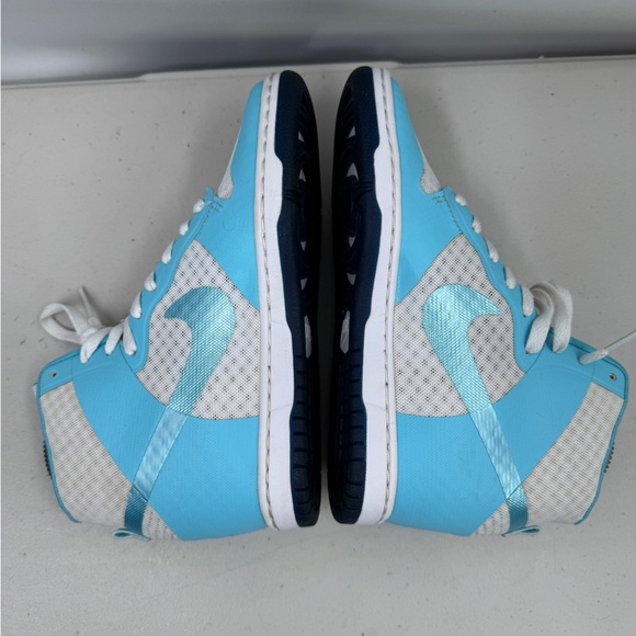 Nike Womens WMNS Dunk Sky Hi 2.0 Sneakers White/Blue Shoes 725069-104 sz 6.5 - Picture 5 of 7